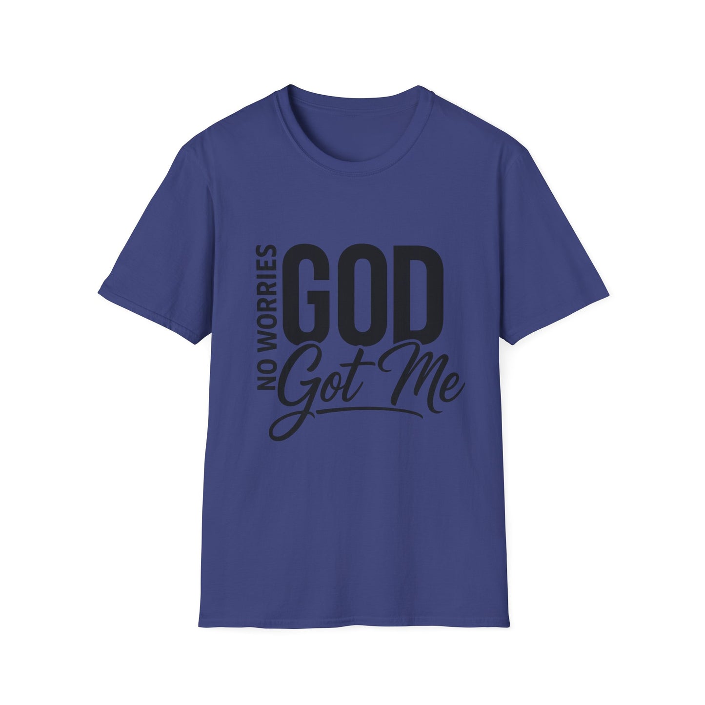 “No Worries—God Got Me | Faith Tee for Everyday Inspiration”