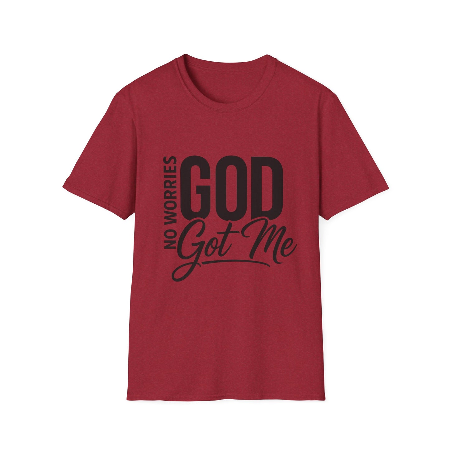 “No Worries—God Got Me | Faith Tee for Everyday Inspiration”