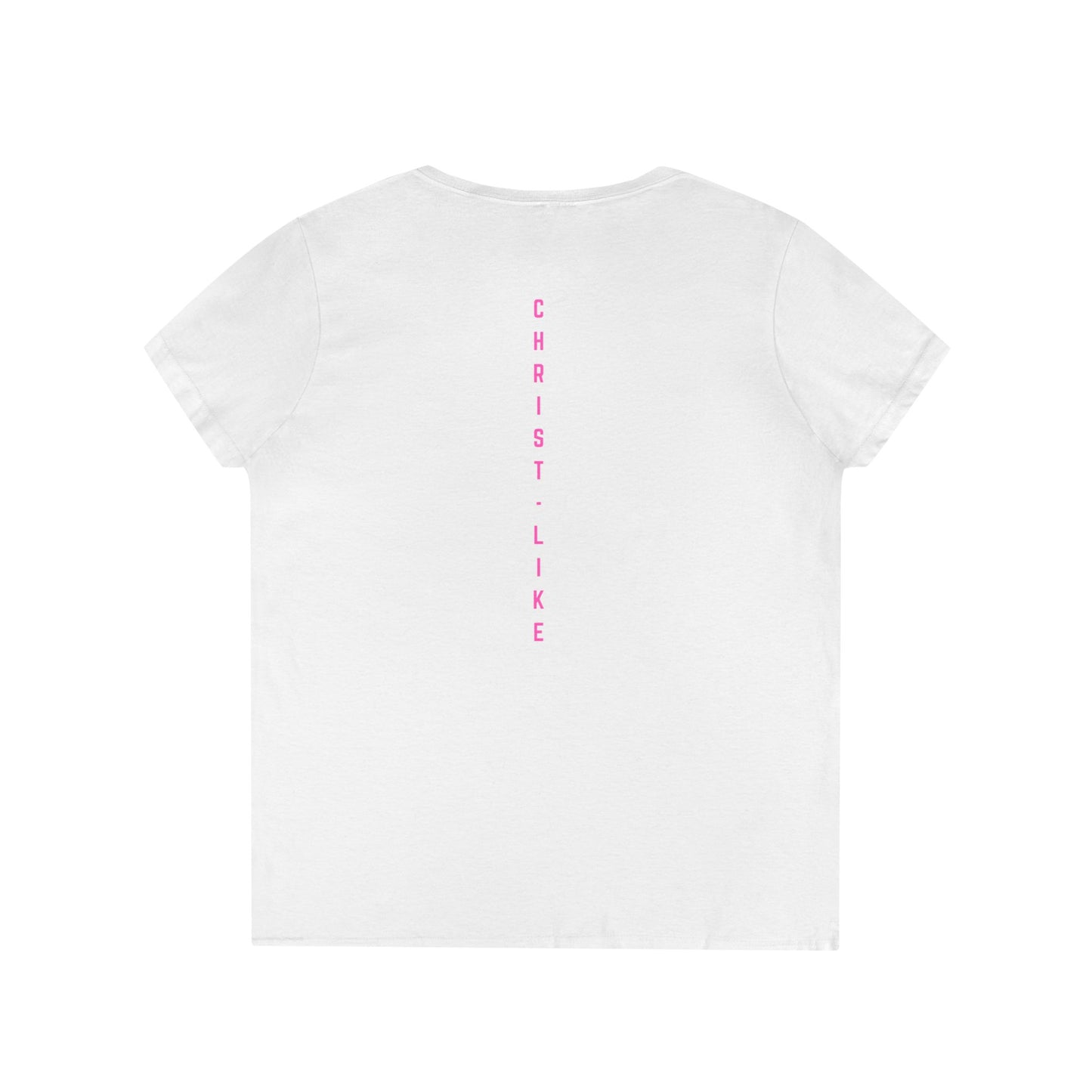 Faith-Inspired Ladies' V-Neck Tee - Personalized, Christian Apparel, Everyday Wear, Gift for Her, Casual Faith Outfit