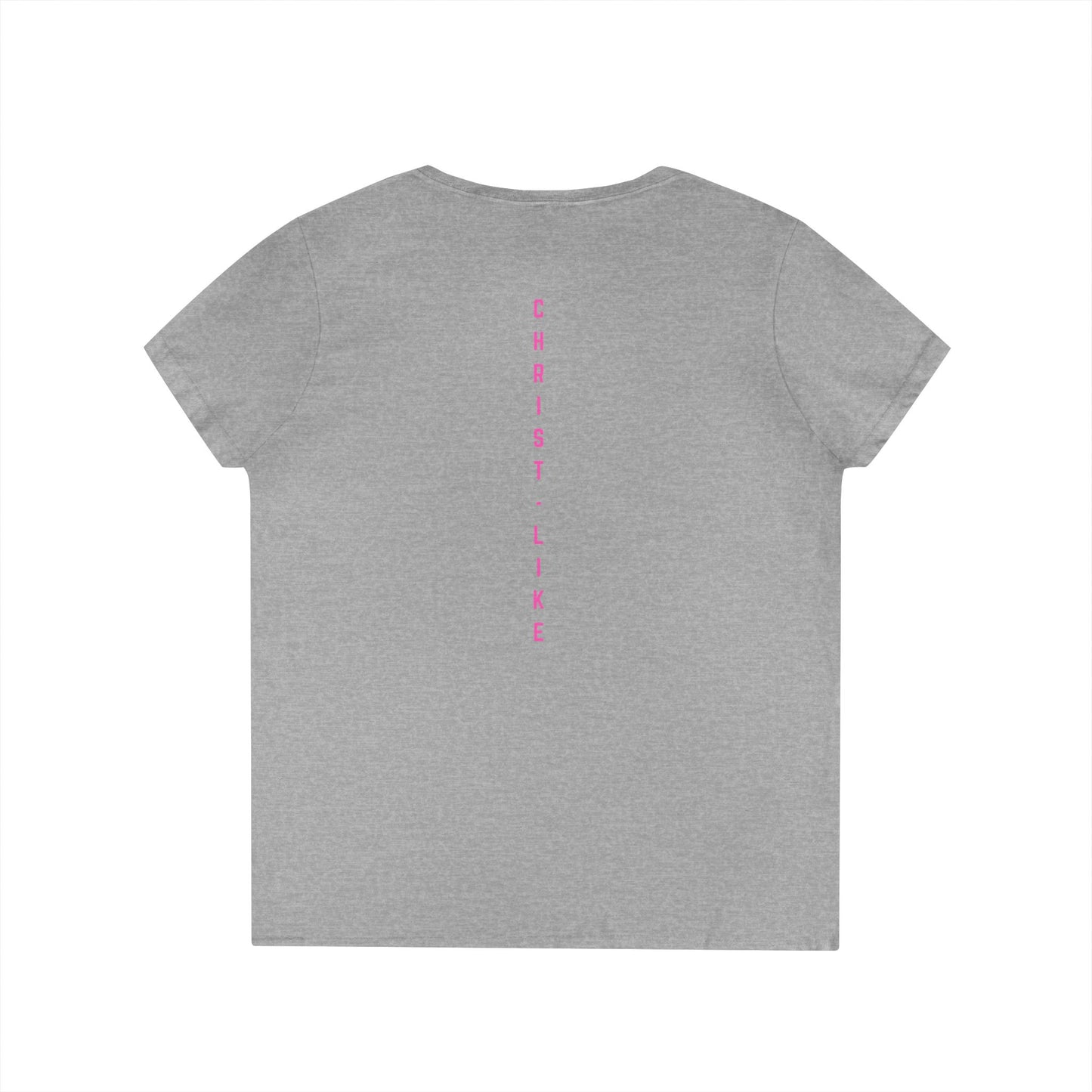 Faith-Inspired Ladies' V-Neck Tee - Personalized, Christian Apparel, Everyday Wear, Gift for Her, Casual Faith Outfit