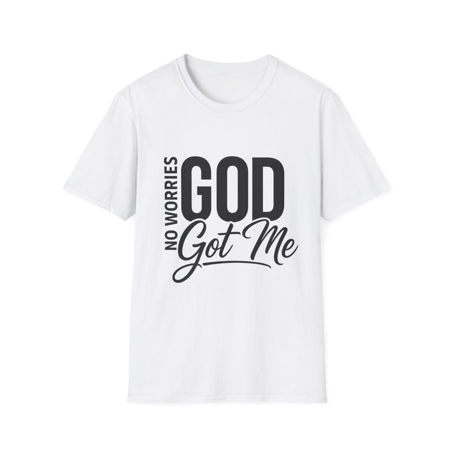 “No Worries—God Got Me | Faith Tee for Everyday Inspiration”