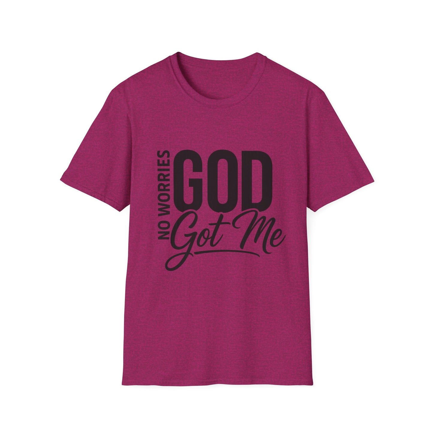 “No Worries—God Got Me | Faith Tee for Everyday Inspiration”