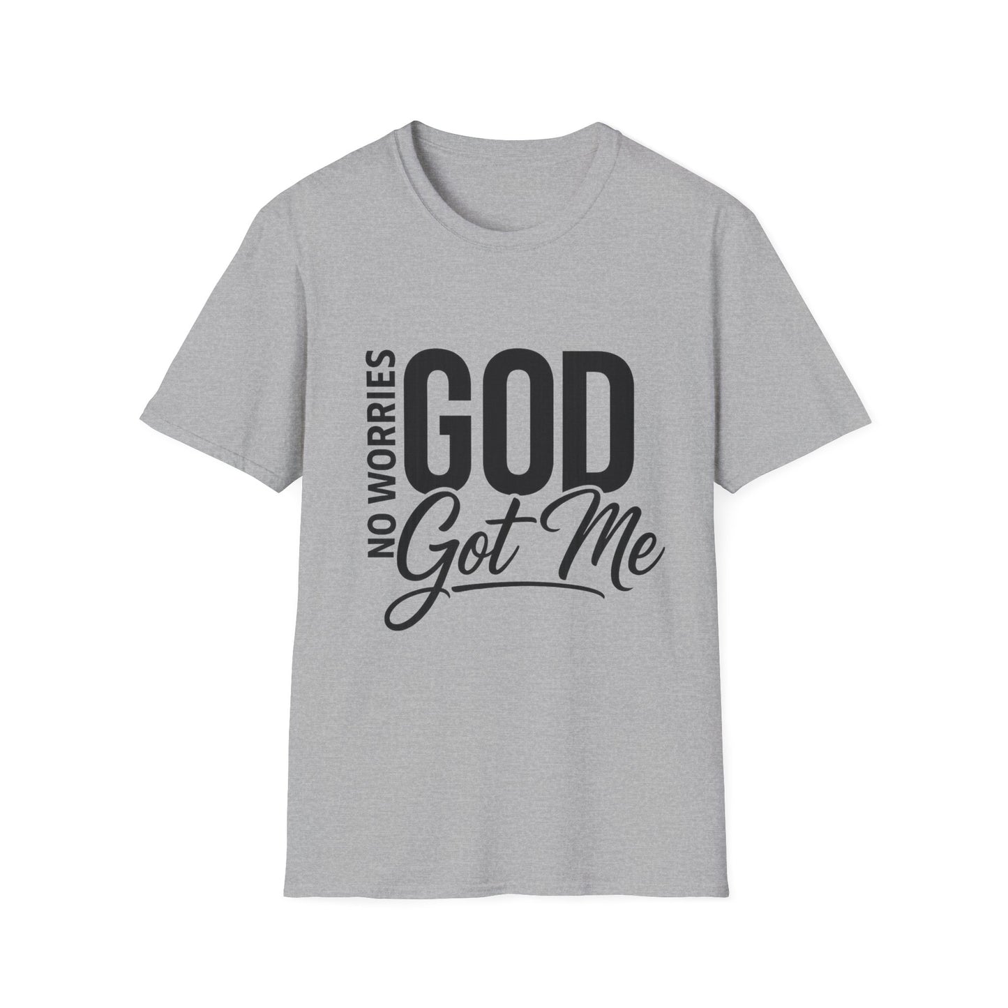 “No Worries—God Got Me | Faith Tee for Everyday Inspiration”