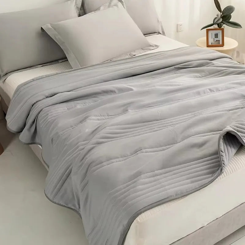 Washable air conditioning blanket summer cool blanket thin blanket fiber blanket