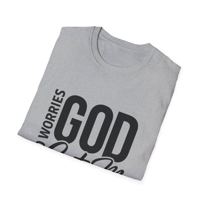 “No Worries—God Got Me | Faith Tee for Everyday Inspiration”