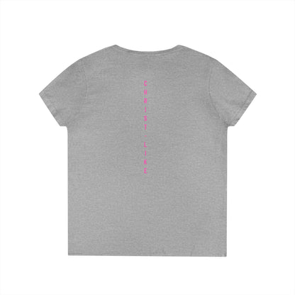 Faith-Inspired Ladies' V-Neck Tee - Personalized, Christian Apparel, Everyday Wear, Gift for Her, Casual Faith Outfit