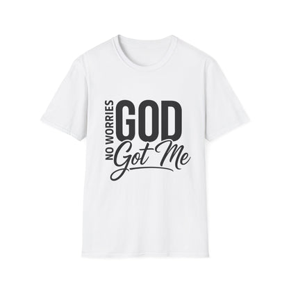 “No Worries—God Got Me | Faith Tee for Everyday Inspiration”
