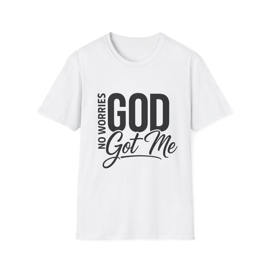 “No Worries—God Got Me | Faith Tee for Everyday Inspiration”