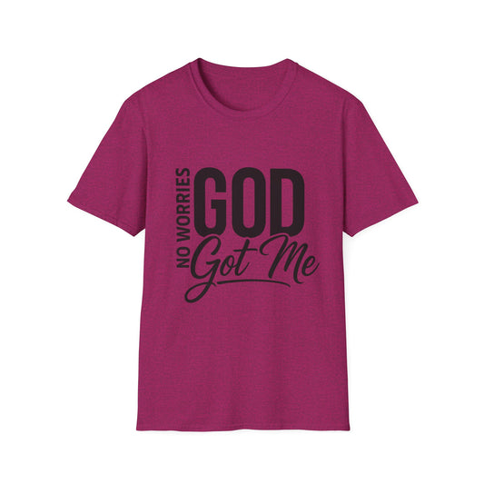 “No Worries—God Got Me | Faith Tee for Everyday Inspiration”